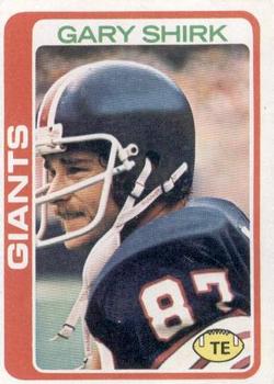 #54 Gary Shirk - New York Giants - 1978 Topps Football