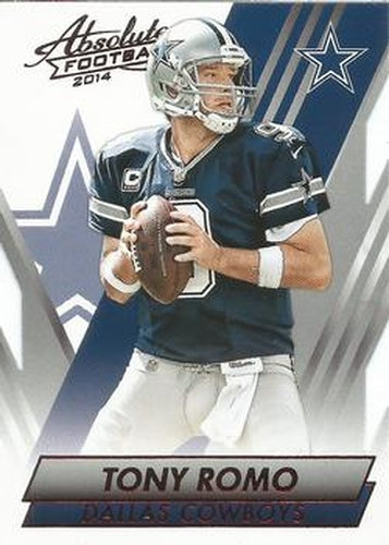 #54 Tony Romo - Dallas Cowboys - 2014 Panini Absolute - Red Football