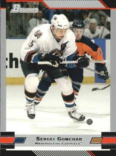 #54 Sergei Gonchar - Washington Capitals - 2003-04 Bowman Draft Picks and Prospects Hockey