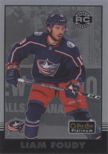 #R-54 Liam Foudy - Columbus Blue Jackets - 2020-21 O-Pee-Chee Platinum - Retro Hockey