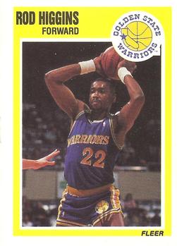 #54 Rod Higgins - Golden State Warriors - 1989-90 Fleer Basketball