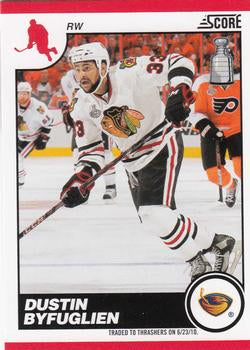 #54 Dustin Byfuglien - Atlanta Thrashers - 2010-11 Score Hockey