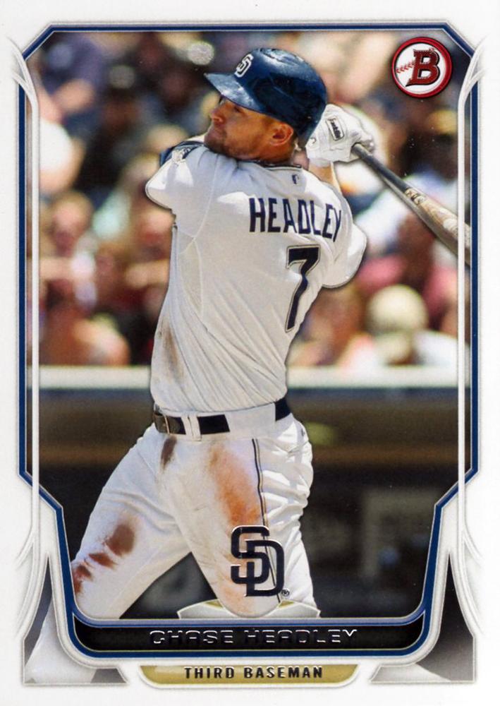 #54 Chase Headley - San Diego Padres - 2014 Bowman Baseball