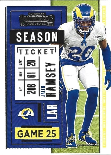 #54 Jalen Ramsey - Los Angeles Rams - 2020 Panini Contenders Football