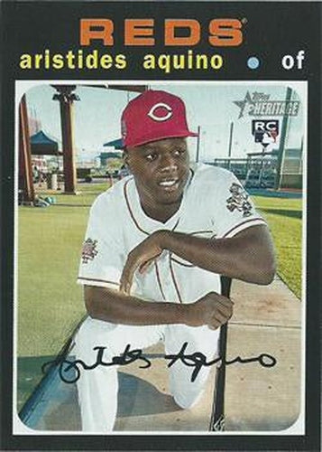 #54b Aristides Aquino - Cincinnati Reds - 2020 Topps Heritage Baseball