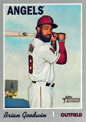 #550 Brian Goodwin - Los Angeles Angels - 2019 Topps Heritage Baseball