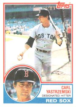 #550 Carl Yastrzemski - Boston Red Sox - 1983 Topps Baseball