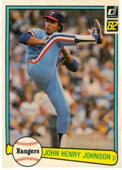 #550 John Henry Johnson - Texas Rangers - 1982 Donruss Baseball