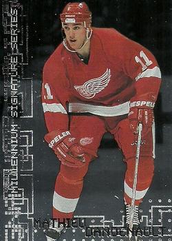 #95 Mathieu Dandenault - Detroit Red Wings - 1999-00 Be a Player Millennium Signature Series Hockey