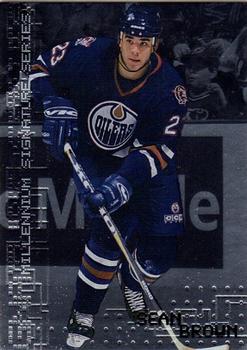 #101 Sean Brown - Edmonton Oilers - 1999-00 Be a Player Millennium Signature Series Hockey
