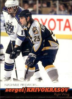 #227 Sergei Krivokrasov - Nashville Predators - 1999-00 Pacific Hockey