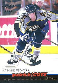 #221 Patrick Cote - Nashville Predators - 1999-00 Pacific Hockey