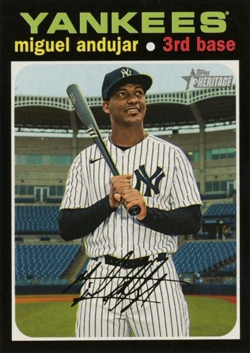 #551 Miguel Andujar - New York Yankees - 2020 Topps Heritage Baseball