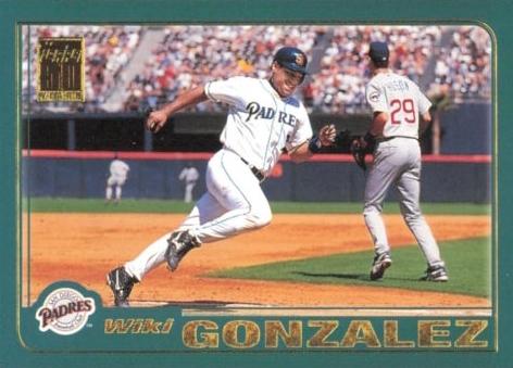 #551 Wiki Gonzalez - San Diego Padres - 2001 Topps Baseball