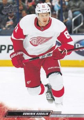 #552 Dominik Kubalik - Detroit Red Wings - 2022-23 Upper Deck Hockey