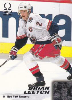 #151 Brian Leetch - New York Rangers - 1999-00 Pacific Omega Hockey