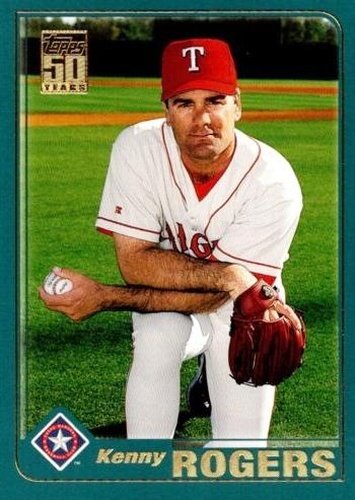 #552 Kenny Rogers - Texas Rangers - 2001 Topps Baseball