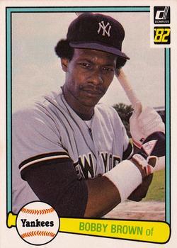 #552 Bobby Brown - New York Yankees - 1982 Donruss Baseball