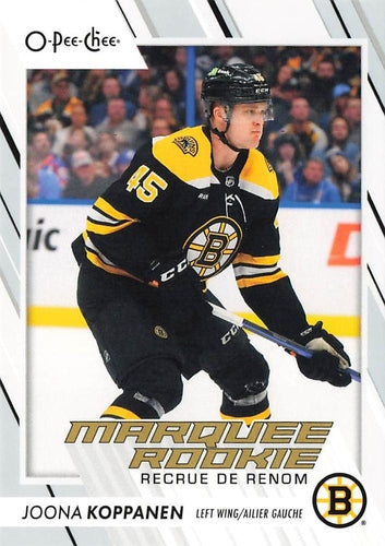 #552 Joona Koppanen - Boston Bruins - 2023-24 O-Pee-Chee Hockey