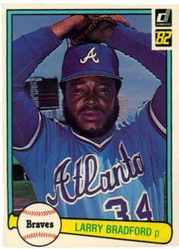 #553 Larry Bradford - Atlanta Braves - 1982 Donruss Baseball