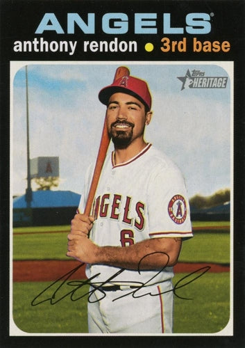 #553 Anthony Rendon - Los Angeles Angels - 2020 Topps Heritage Baseball