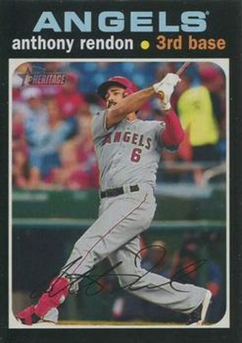 #553b Anthony Rendon - Los Angeles Angels - 2020 Topps Heritage Baseball