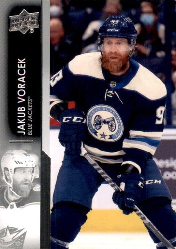 #554 Jakub Voracek - Columbus Blue Jackets - 2021-22 Upper Deck Hockey