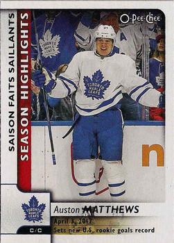#554 Auston Matthews - Toronto Maple Leafs - 2017-18 O-Pee-Chee Hockey
