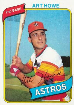 #554 Art Howe - Houston Astros - 1980 Topps Baseball