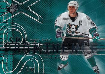 #81 Paul Kariya - Anaheim Mighty Ducks - 2000-01 SPx Hockey
