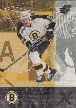 #92 Eric Nickulas - Boston Bruins - 2000-01 SPx Hockey