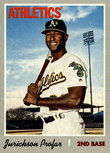 #555 Jurickson Profar - Oakland Athletics - 2019 Topps Heritage Baseball