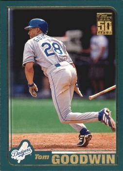 #555 Tom Goodwin - Los Angeles Dodgers - 2001 Topps Baseball