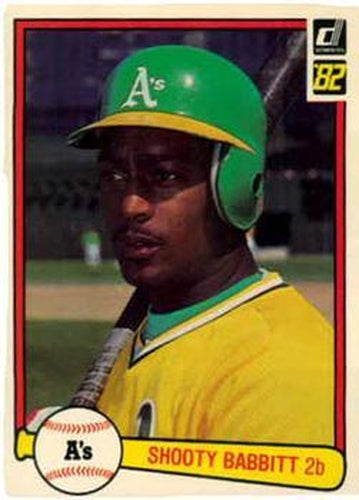 #556 Shooty Babitt - Oakland Athletics - 1982 Donruss Baseball