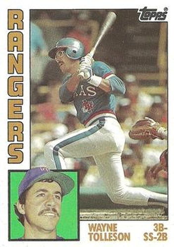 #557 Wayne Tolleson - Texas Rangers - 1984 Topps Baseball