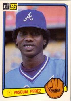 #557a Pascual Perez - Atlanta Braves - 1983 Donruss Baseball