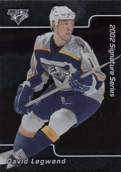 #28 David Legwand - Nashville Predators - 2001-02 Be a Player Signature Series Hockey