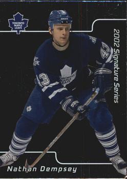 #71 Nathan Dempsey - Toronto Maple Leafs - 2001-02 Be a Player Signature Series Hockey