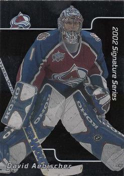 #180 David Aebischer - Colorado Avalanche - 2001-02 Be a Player Signature Series Hockey