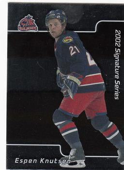 #181 Espen Knutsen - Columbus Blue Jackets - 2001-02 Be a Player Signature Series Hockey