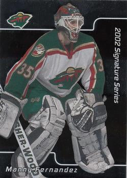 #187 Manny Fernandez - Minnesota Wild - 2001-02 Be a Player Signature Series Hockey