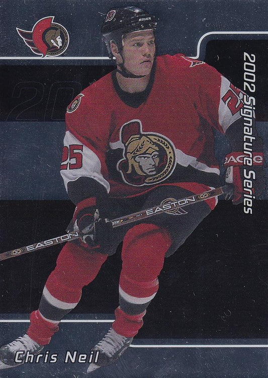 #219 Chris Neil - Ottawa Senators - 2001-02 Be a Player Signature Series Hockey