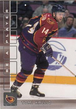 #107 Tomi Kallio - Atlanta Thrashers - 2001-02 Be a Player Memorabilia Hockey
