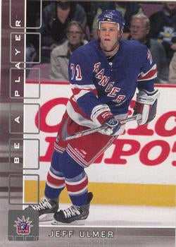 #184 Jeff Ulmer - New York Rangers - 2001-02 Be a Player Memorabilia Hockey