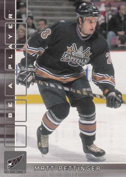 #245 Matt Pettinger - Washington Capitals - 2001-02 Be a Player Memorabilia Hockey