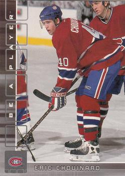 #273 Eric Chouinard - Montreal Canadiens - 2001-02 Be a Player Memorabilia Hockey