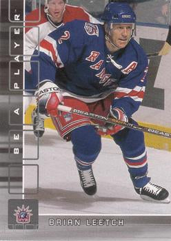 #290 Brian Leetch - New York Rangers - 2001-02 Be a Player Memorabilia Hockey