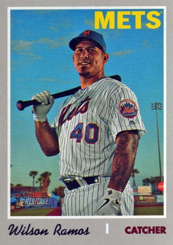 #558 Wilson Ramos - New York Mets - 2019 Topps Heritage Baseball