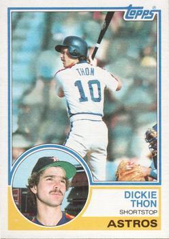 #558 Dickie Thon - Houston Astros - 1983 Topps Baseball