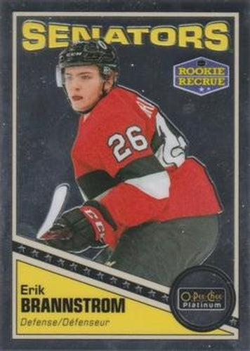 #R-55 Erik Brannstrom - Ottawa Senators - 2019-20 O-Pee-Chee Platinum - Retro Hockey